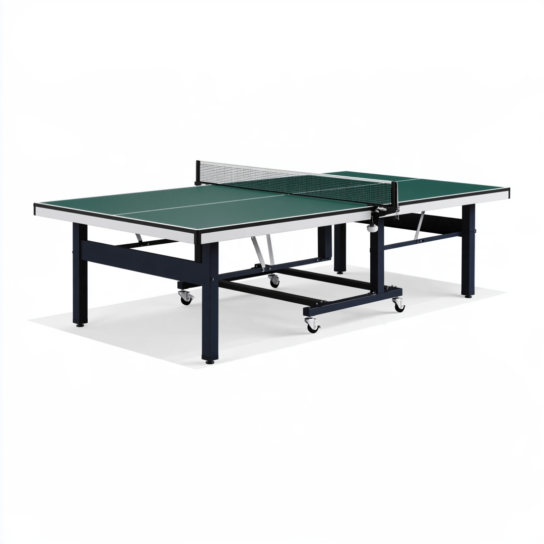 Table de ping-pong 274 x 152 x 76 cm verte en MDF avec structure en acier pliable